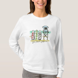 Der langen das Shirt Hülsen-Frauen Brandungs-San