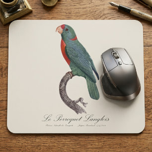 Der Langlois-Papagei von Jacques Barraband Mousepad