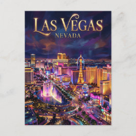Der Las Vegas Strip USA Postkarte