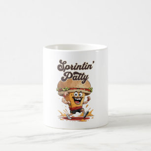 Der laufende Cheeseburger Kaffeetasse