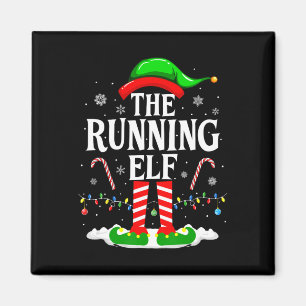 Der laufende Elf Weihnachten Laufend Lustiger Läuf Magnet