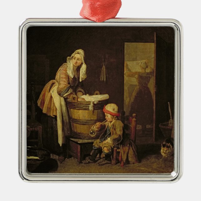 Der Laundress Ornament Aus Metall (Vorne)