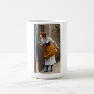 Der Lauscher (von Eugene de Blaas) Kaffeetasse
