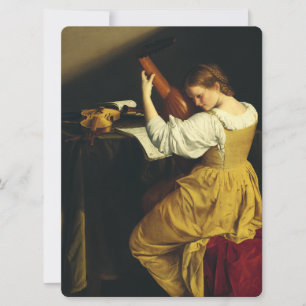 Der Lautenspieler von Orazio Gentileschi Kunst Einladung