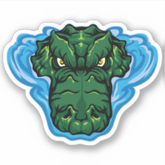 Der lautstarke Alligator Aufkleber