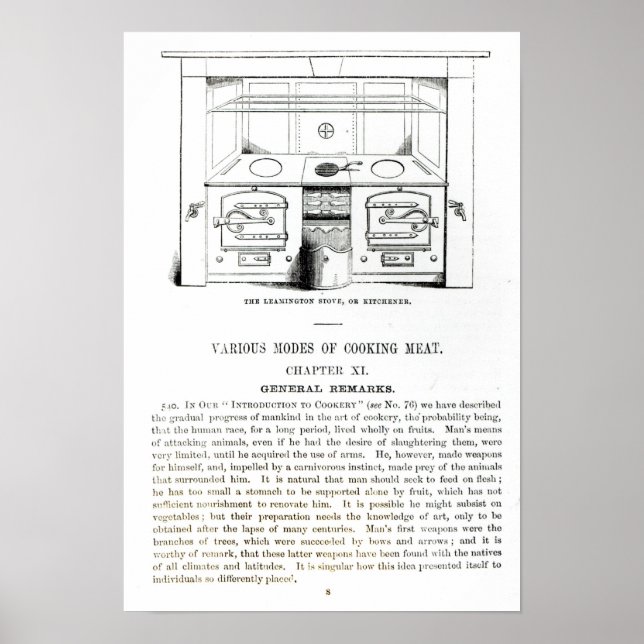 Der Leamington Stove oder Kitchener Poster (Vorne)