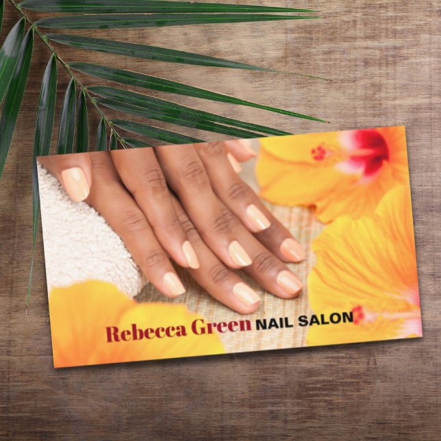 Der lebendige, stilvolle Manicurist Nail Artist Na Visitenkarte (Vibrant Stylish Manicurist Nail Artist Nail Salon Business Card)