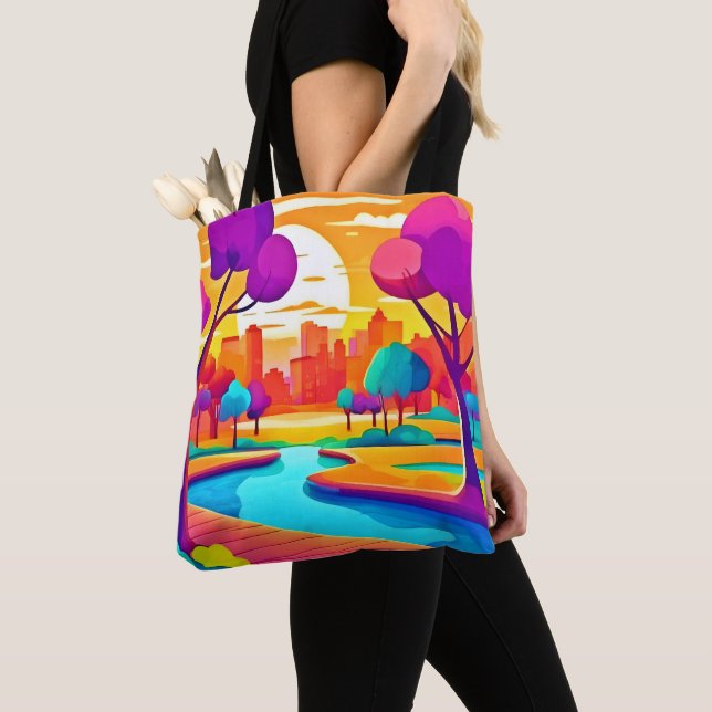Der lebendige Sunset City Park Tasche (Von Nahem)