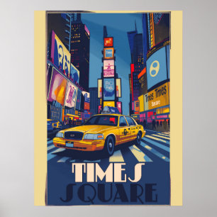 Der lebendige Times Square: NYC Vintag Poster