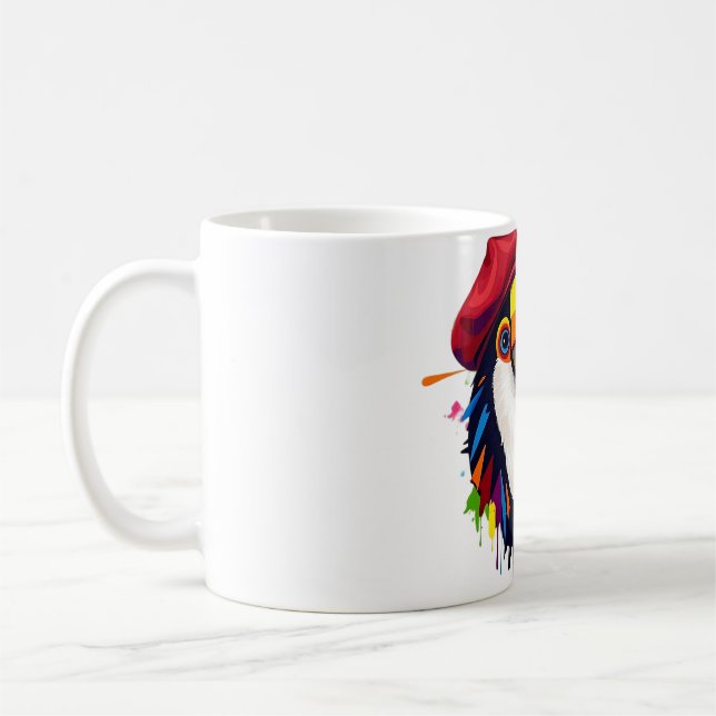 Der lebendige Toucan Art T - Shirt Kaffeetasse (Links)