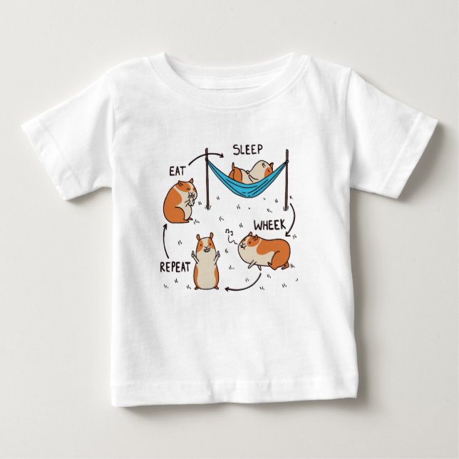 Der Lebenszyklus eines Guinea Pig Baby T-shirt (Vorderseite)
