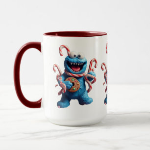 Der Lebkuchen-Monster Lustige Weihnachts-Kunst Tasse