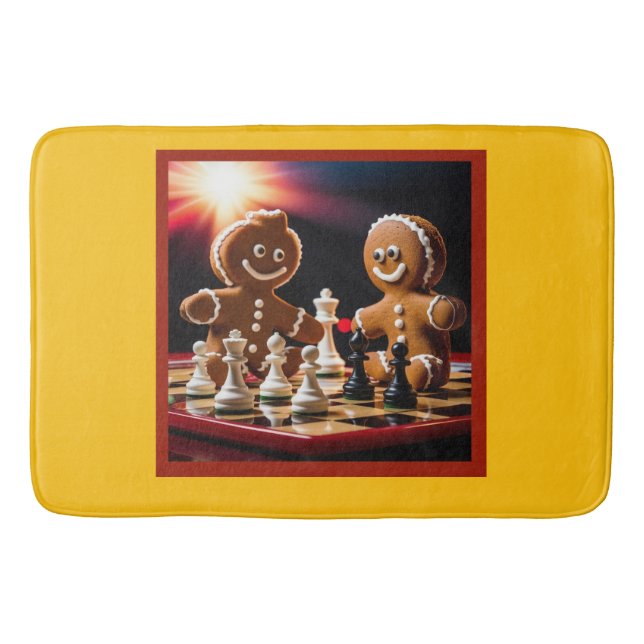 Der Lebkuchenmann schüttelt mit seiner Schwester Badematte (Vorderseite)