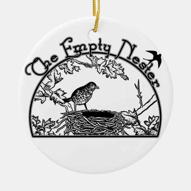 Der leere Nester Keramik Ornament (Vorne)