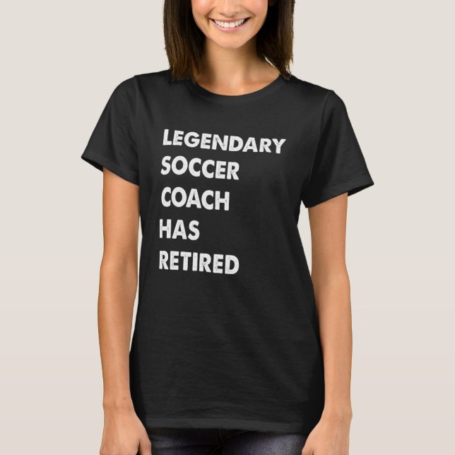 Der legendäre Fußball-Coach hat sich gelehnt T-Shirt (Vorderseite)
