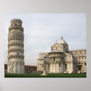 Der lehnende Turm von Pisa Poster