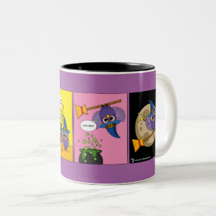 Der Lehrassistent - Comic reinigen Zweifarbige Tasse