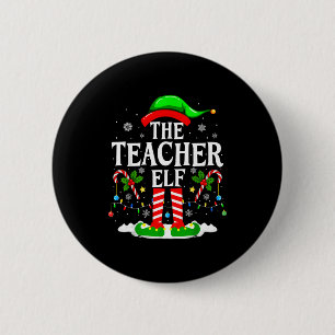 Der Lehrer Elf Lustiges Weihnachten Lehrer Weihnac Button