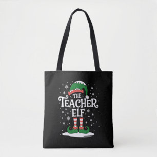 Der Lehrer-Elfen-Weihnachtsfamilien-Matching-Grupp Tasche