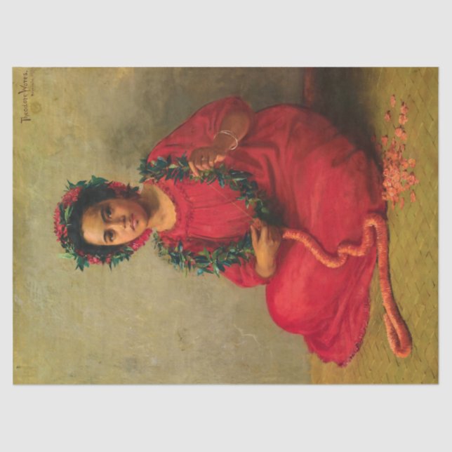 Der Lei Maker von Theodore Wores Seidenpapier (Vorderseite)