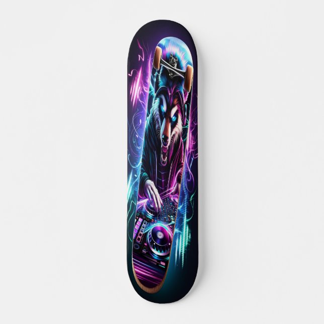 Der leidenschaftliche Blick des DJ Skateboard (Vorne)
