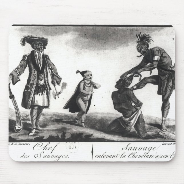 Der Leiter der Savage, die seinen Feind Scalping Mousepad (Vorne)