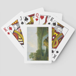 Der Leiter des Nemi-Sees (Öl auf Leinwand) Spielkarten