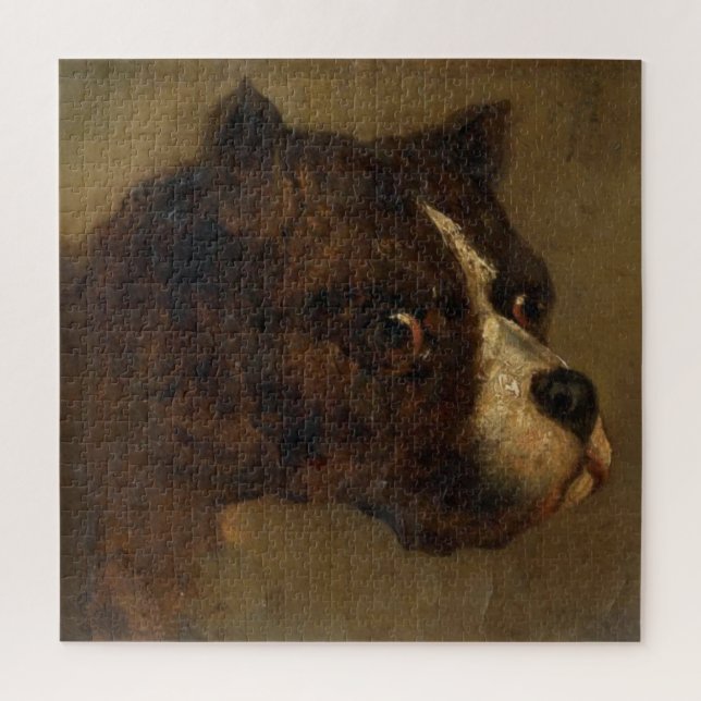 Der Leiter eines Bulldog (von Théodore Géricault) (Vertikal)