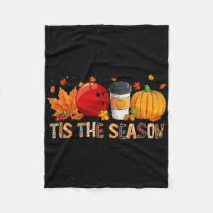 Der Leopard Pumpkin Bowling Halloween Fall Fleecedecke