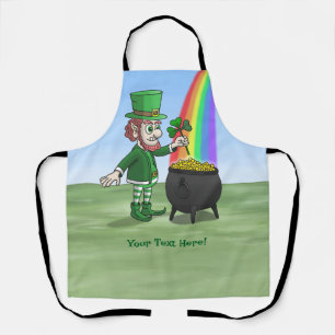 Der Leprechaun und das Kleeblatt Schürze