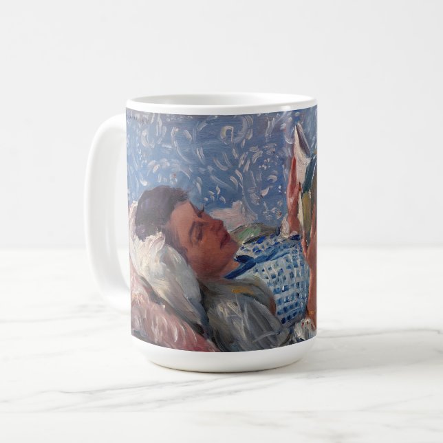 Der Leser | Lovis Corinth Kaffeetasse (Vorderseite Links)
