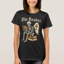 Der Leser | Skeleton Booklover Halloween T - Shirt