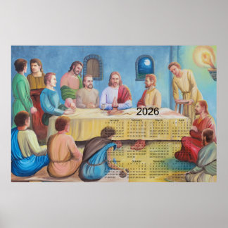 Der Letzte Abendmahl 2026 Kalender Poster