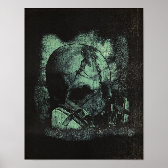Der letzte Atemzug - Techno-Dystopian Streetwear Poster (Vorne)
