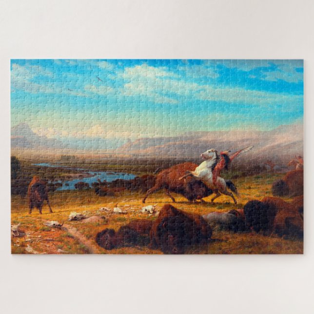Der letzte Büffel Albert Bierstadt 1888 (Horizontal)