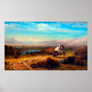 Der letzte Büffel Albert Bierstadt 1888 Poster