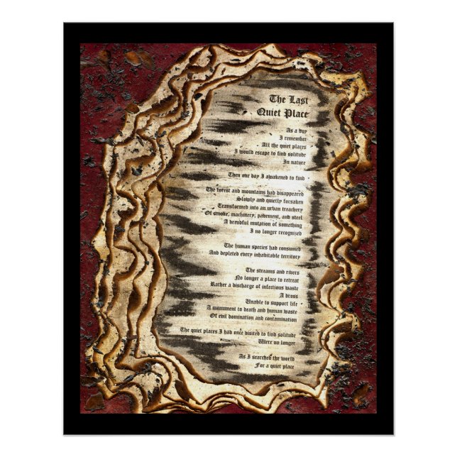 Der letzte ruhige Ort Poster (Vorderseite)