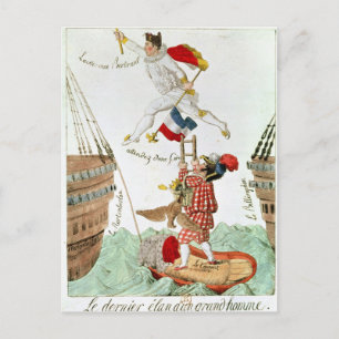 Der letzte Schritt eines großen Mannes, 1815 Postkarte