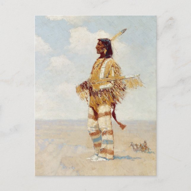Der letzte seiner Rennen Der schwindende Amerikane Postkarte (Vorderseite)
