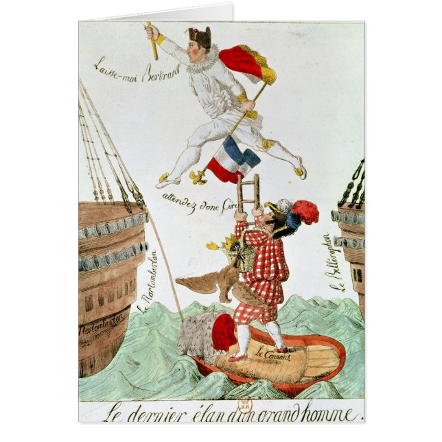 Der letzte Sprung eines großen Mannes, 1815 (Vorne)