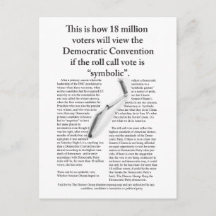 Der letzte Strohhalm der Denver-Gruppe Postkarte