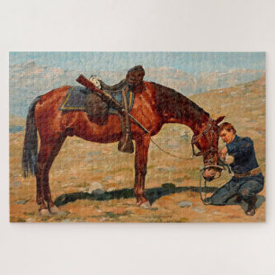 „Der letzte Tropfen“ Western Art von Charles Schre