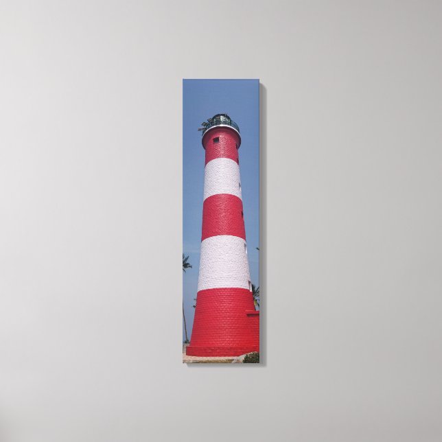 Der Leuchtturm Kovalam Außerhalb der vertikalen Le Leinwanddruck (Vorderseite)