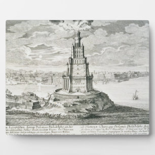 Der Leuchtturm von Alexandria, Tafel 9 aus 'Entwur Fotoplatte