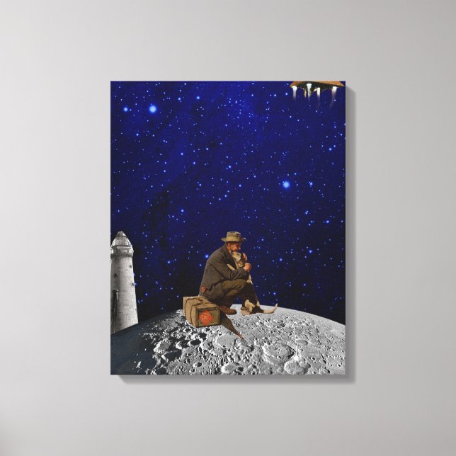 Der Leuchtturmhalter gab Zuhause zurück Leinwanddruck (Vorderseite)