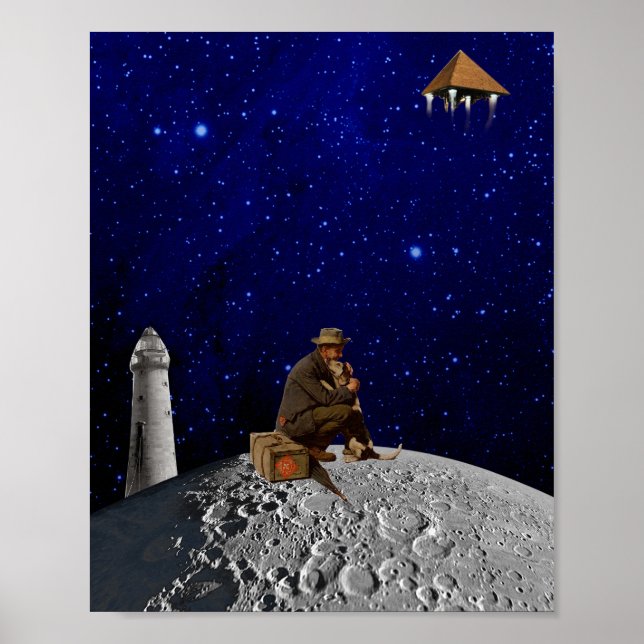 Der Leuchtturmhalter gab Zuhause zurück Poster (Vorne)