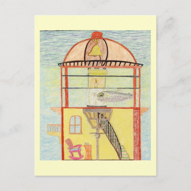 Der Leuchtturmhalter Postkarte (Vorderseite)