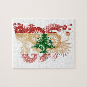 Der Libanon-Flagge