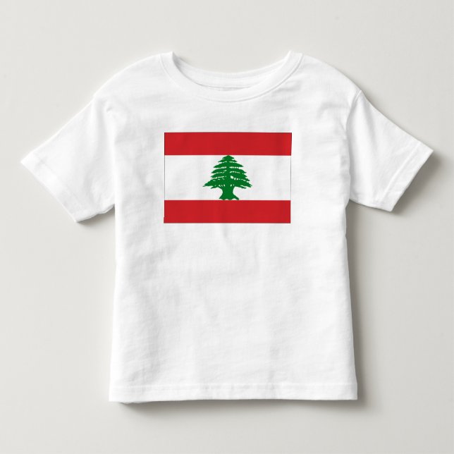 Der Libanon-Flagge Kleinkind T-shirt (Vorderseite)