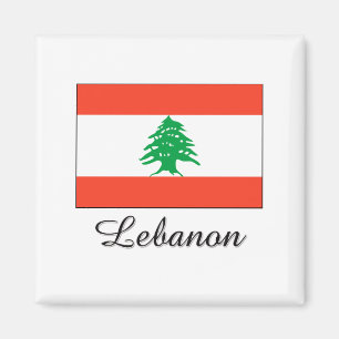 Der Libanon-Flaggen-Entwurf Magnet